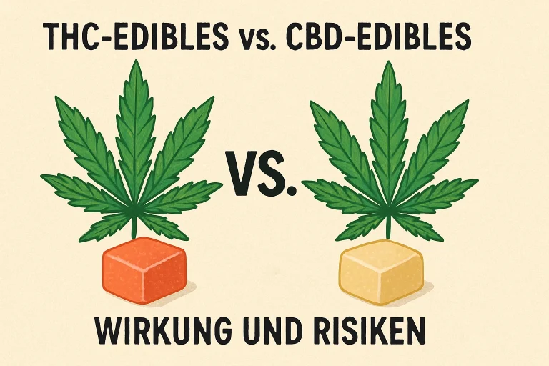 THC-Edibles vs CBD-Edibles: Wirkung und Risiken
